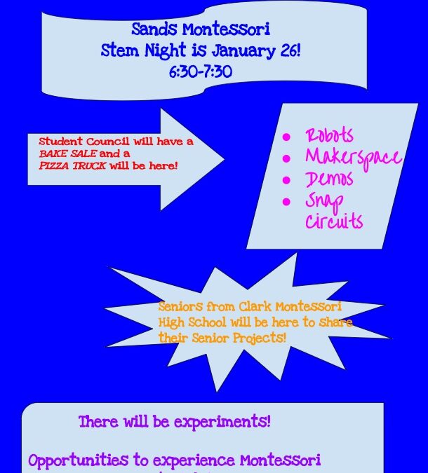 STEM Night – January 26th 6:30-7:30pm