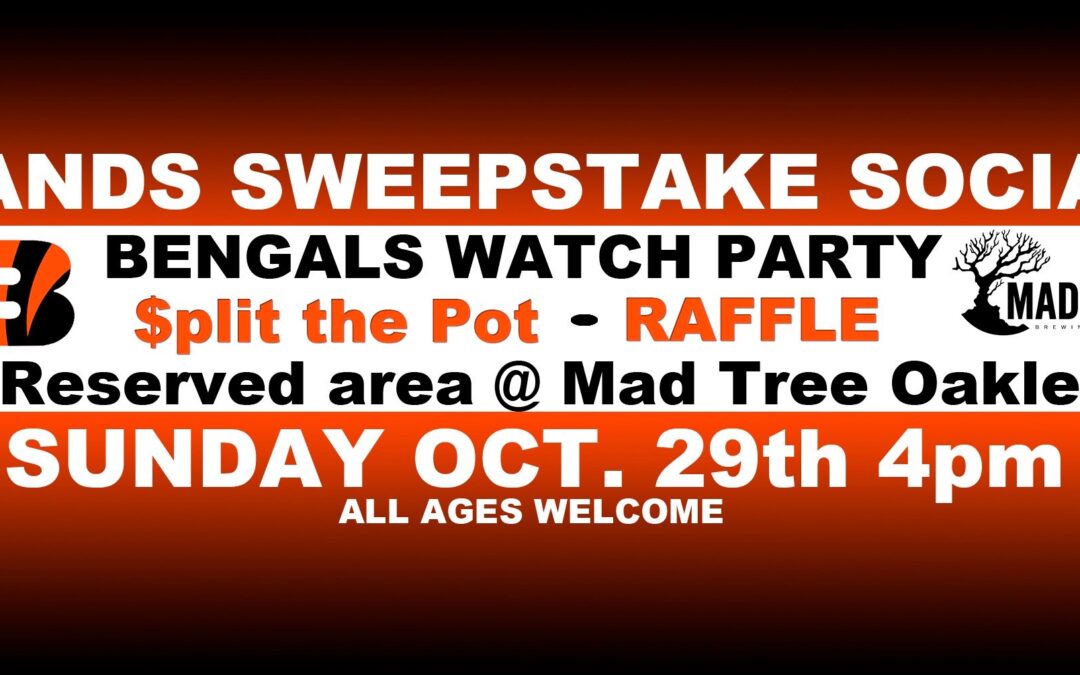 Bengals Watch Party at Madtree: Sunday October 29 – 4PM